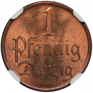 Free City of Danzig, 1 pfennig 1937 - NGC MS63 RD