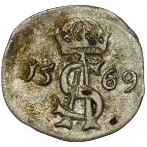 Sigismund II August, 2 Denarius Vilnius 1569