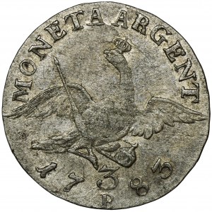 Kingdom of Prussia, Silesia, Friedrich II, 3 Kreuzer Breslau 1785 B