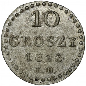 Duchy of Warsaw, 10 groschen Warsaw 1813 IB