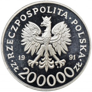 200.000 złotych 1991 200 rocznica Konstytucji 3 Maja 1791-1991