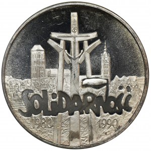 100.000 złotych 1990 Solidarność - TYP A - PIĘKNA