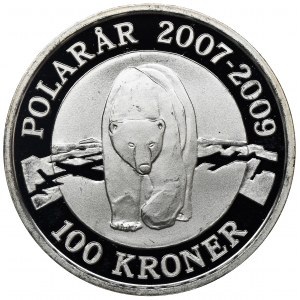 Danmark, Margrethe II, 100 Kroner 2007 Polar Year
