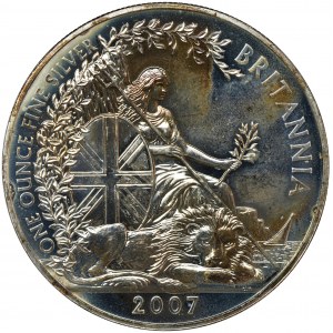 Great Britain, Elizabeth II, 2 Pounds 2007 Britannia - 1 Ounce