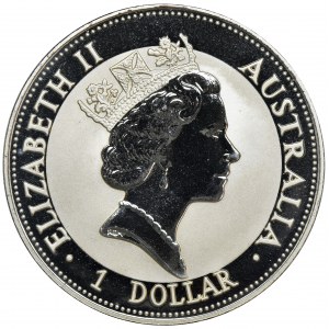 Australia, Elizabeth II, 1 Dollar 1992 - Kookaburra