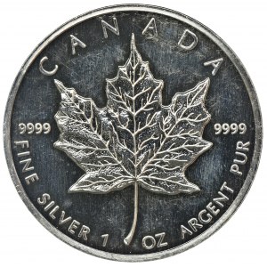 Canada, Elizabeth II, 5 Dollars 1988 - mapple leaf