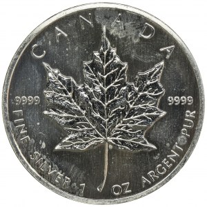 Canada, Elizabeth II, 5 Dollars 1989 - mapple leaf