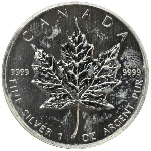 Canada, Elizabeth II, 5 Dollars 1990 - mapple leaf