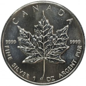 Canada, Elizabeth II, 5 Dollars 1991 - mapple leaf