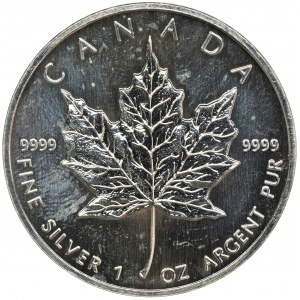 Canada, Elizabeth II, 5 Dollars 1992 - mapple leaf