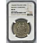 100 złotych 1966 Mieszko i Dąbrówka - NGC MS64