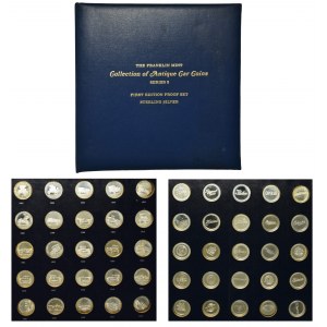 Set, USA, The Franklin Mint Antique Car Coin Collection Series 3, 1901-1925
