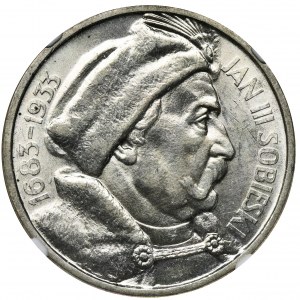 Sobieski, 10 złotych 1933 - NGC MS63 - PIĘKNY