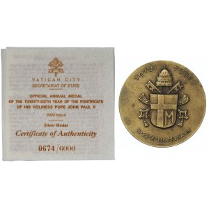 Vatican, Medal John Paul II 2004 - 1st year of the pontificate