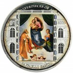 Cook Islands, Elizabeth, 20 Dollars 2009 - Sistine Madonna