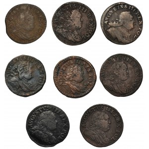 Set, Augustus III of Poland, Schillings (8 pcs.)