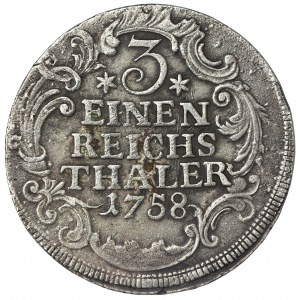 Germany, Kingdom of Prussia, Friedrich II, 1/3 Thaler Berlin 1758