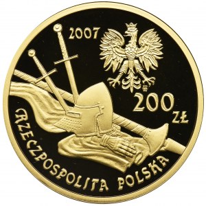 200 złotych 2007 Rycerz ciężkozbrojny - XV w.