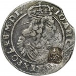Potocki family dominial token, John II Casimir, 6 Groschen 1665 - countermark, RARE