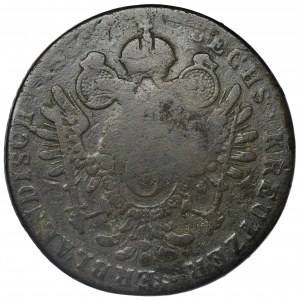 Szlubowski family dominial token, Franz II, 6 Kreuzer Vienna - countermark, RARE