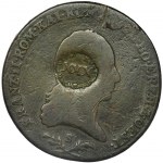 Szlubowski family dominial token, Franz II, 6 Kreuzer Vienna - countermark, RARE