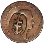 Sapieha's dominial token, Poniatowski, 3 Groschen 1779 - countermark, RARE, BEAUTIFUL