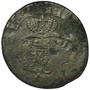 Potocki family dominial token, Augustus III of Poland, Groschen - double double coat of arms Pilawa, RARE