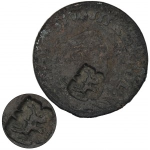 Dominial token of the Sanguszko or Czartoryski family, Augustus III of Poland, Groschen 1755 - Knight countermark