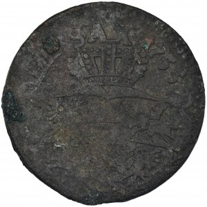 Dominial token of the Sanguszko or Czartoryski family, Augustus III of Poland, Groschen 1755 - Knight countermark