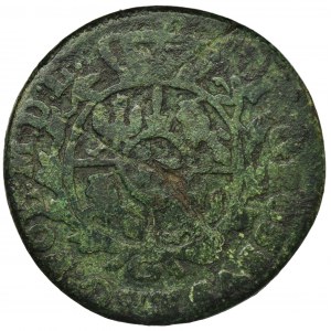 Dominial token, Poniatowski, Groschen Krakau 1767 - SP countermark