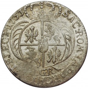 Augustus III of Poland, 8 Groschen Leipzig 1753