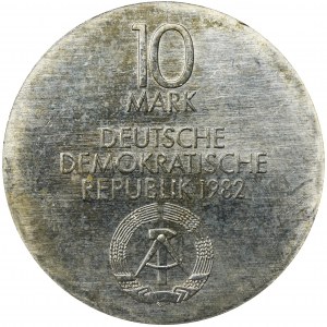 Germany, DDR, 10 Mark Berlin 1982 - Neues Gewandhaus Leipzig