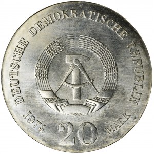 Germany, DDR, 20 Mark Berlin 1974 - Kant
