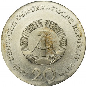 Germany, DDR, 20 Mark Berlin 1977 - Gauss