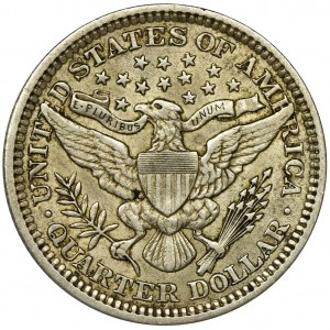 USA, 1/4 Dollar Philadelphia 1907 - Barber