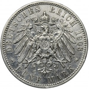 Germany, Bavaria, Otto, 5 Mark Munich 1903 D