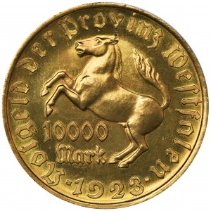 Germany, Westphalia, 10.000 Mark 1923