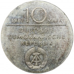 Germany, DDR, 10 Mark Berlin 1981 - Hegel