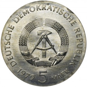 Germany, DDR, 5 Mark Berlin 1979 - Einstein