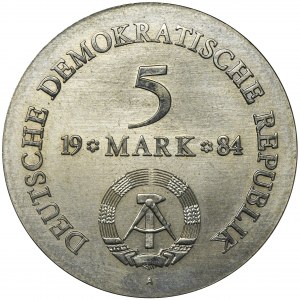 Germany, DDR, 5 Mark Berlin 1984 - Lützow