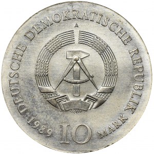 Germany, DDR, 10 Mark Berlin 1989 - Schadow
