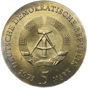 Germany, DDR, 5 Mark Berlin 1971 - Kepler