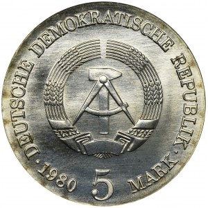 Germany, DDR, 5 Mark Berlin 1980 - Menzel