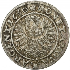 Silesia, Duchy of Liegnitz-Brieg-Wohlau, Ludwig IV, 3 Kreuzer Brieg 1660 EW