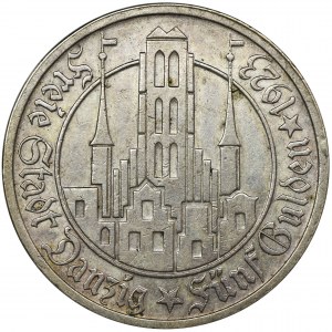 Free City of Danzig, 5 gulden 1923
