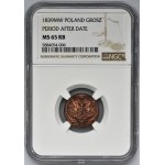 1 grosz Warsaw 1839 MW - NGC MS65 RB