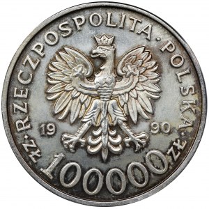 100.000 złotych 1990 Solidarność - TYP A