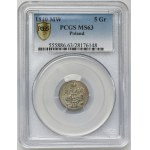 5 groschen Warsaw 1840 MW - PCGS MS63