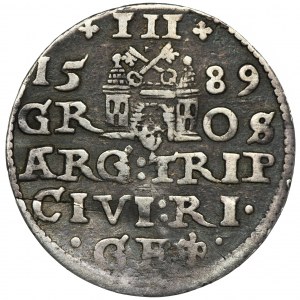 Sigismund III Vasa, 3 Groschen Riga 1589