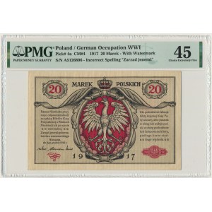 20 marek 1916 Jenerał - PMG 45 - RZADKI i ŁADNY